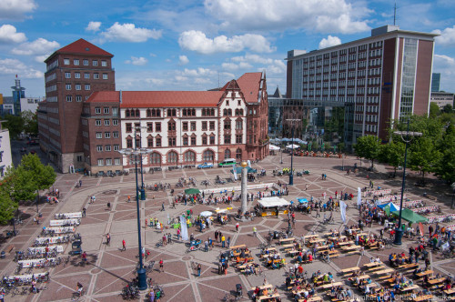 Fahrradfest auf dem Friedensplatz