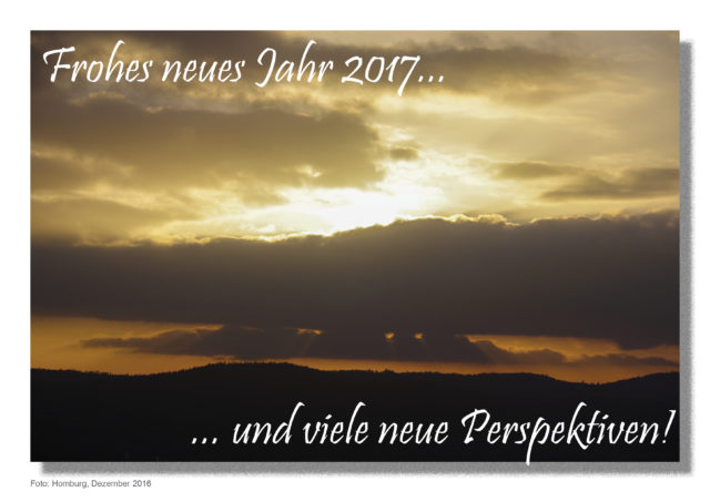 Frohes neues Jahr 2017